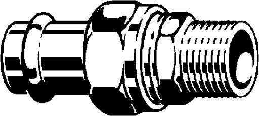 Sanpress Inox, adapter union, 438 364
