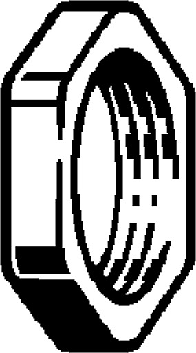 nan, hexagonal nut, 108 670