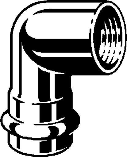 Sanpress Inox, adapter elbow 90°, 437 060