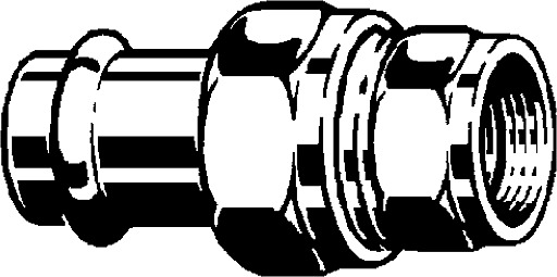Sanpress Inox, adapter union, 437 473
