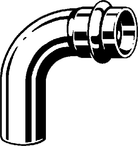 Sanpress Inox G, elbow 90°, 486 075