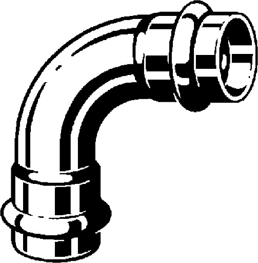 Prestabo, elbow 90°, 558 161