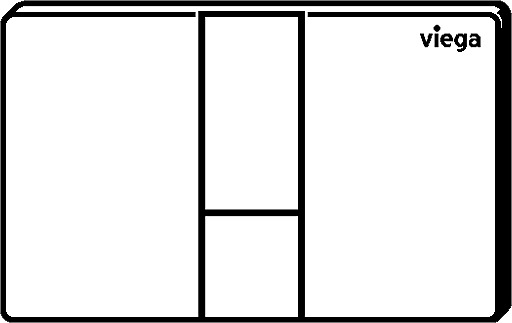 nan, WC flush plate for Prevista, 801 748