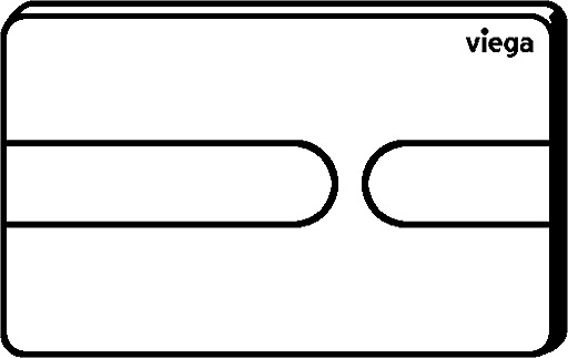 nan, WC flush plate for Prevista, 801 731