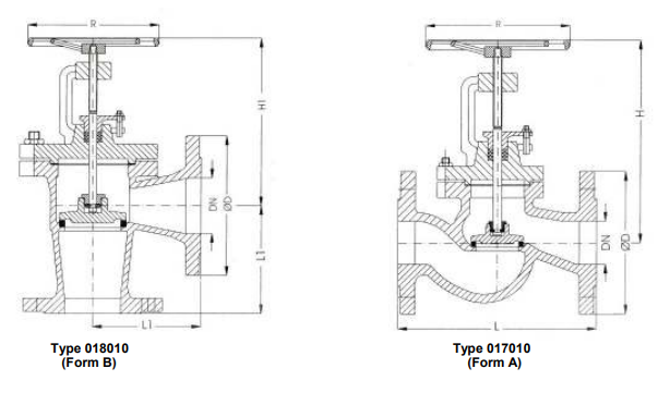Stop-valves and angle stop-valves, PN 16/DN15