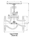 Screwdown Check-Valves  (SDNR), PN 16/DN150 straight type or angle type, DIN 86252-01