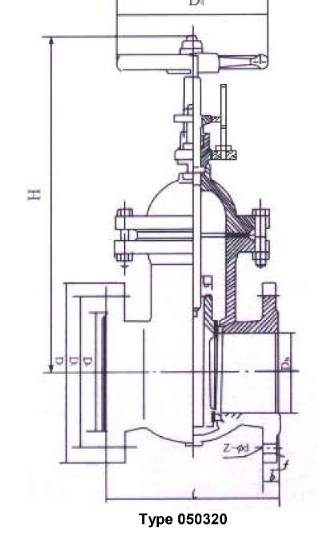 gate valves with indicator, flat body, PN 10/16, DN100 nodular iron EN-JS1049, DIN 3352-2