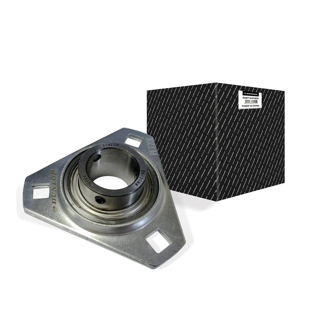 3-BOLT FLANGED BEARING UNIT,BPFT6/30MM DUN
