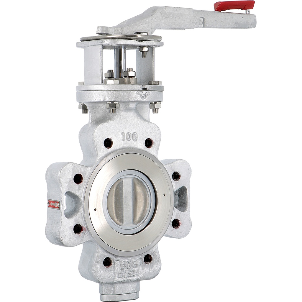 BUTTERFLY V. 1117 ANSI150 PN20 DN200 Double offset A216WCB/CF8M/PTFE+Gearbox  