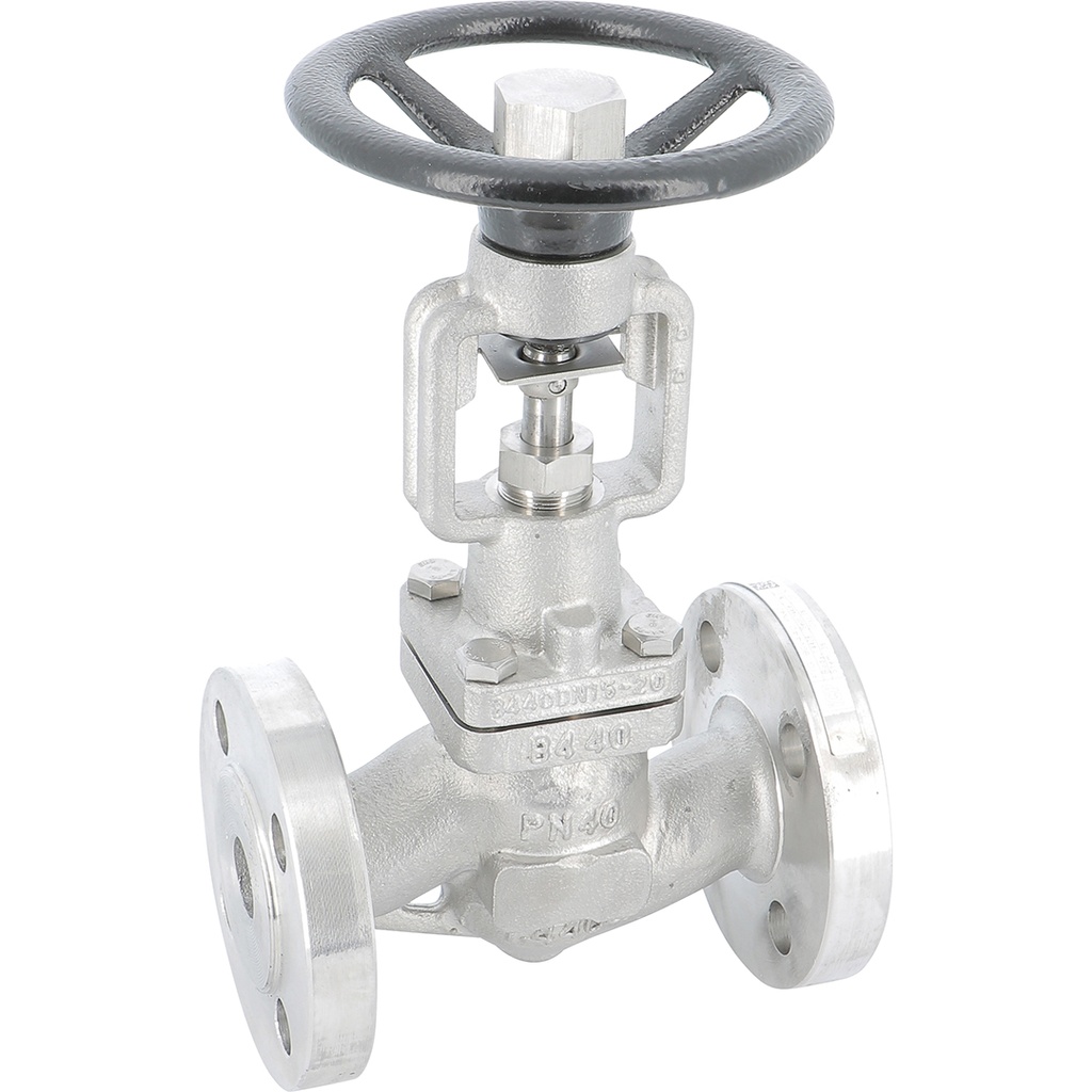 STAINLESS STEEL GLOBE V. 472 PN40 DN32 RF CF8M/ With stainless steel bellow  