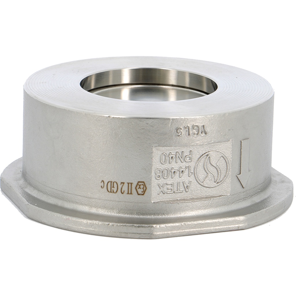 STAINLESS ST. CHECK V. 386 PN16/40 DN32 CF8M Wafer Spring check All positions  