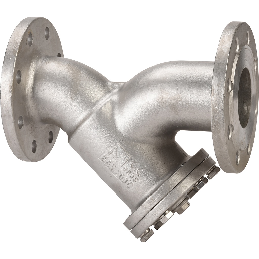 STAINLESS STEEL Y-STRAINER 240 PN16 DN50 CF8M body / F304 screen  