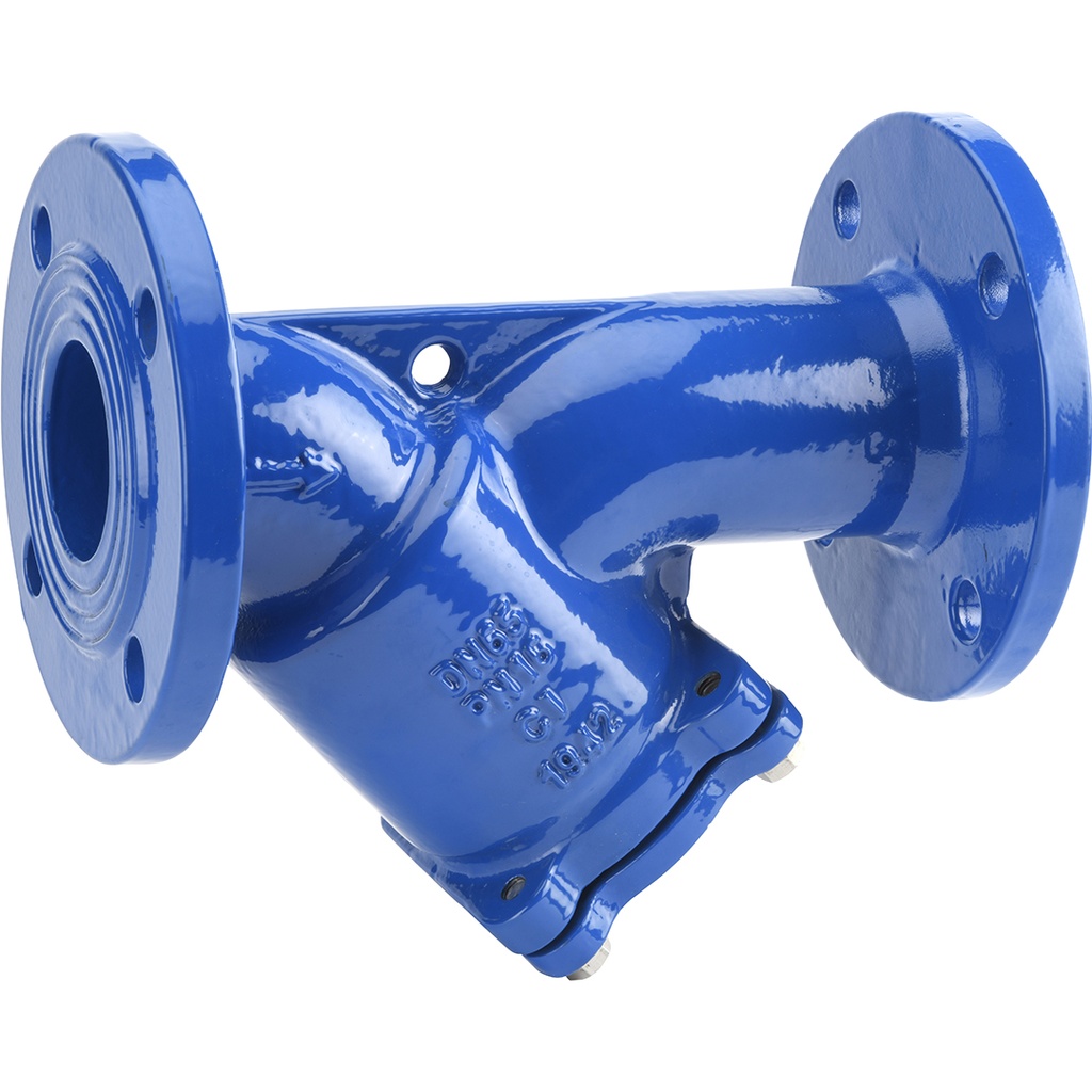 CAST IRON Y-STRAINER 233 PN10/16 DN150 Epoxy coated EN-GJL-250 body / F304  