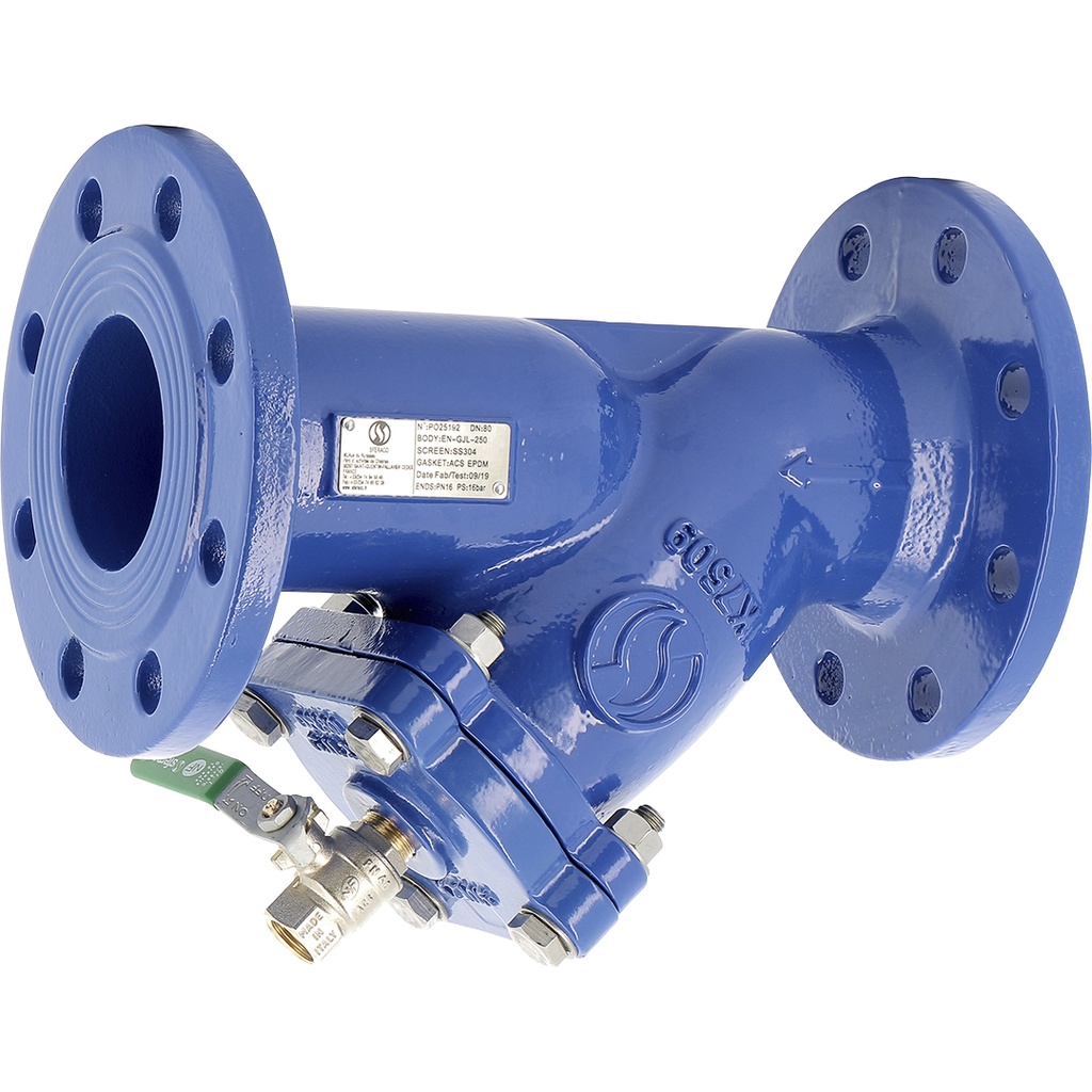 CAST IRON Y-STRAINER 233 PN10 DN250 Epoxy coated EN-GJL-250 body/F304 screen  