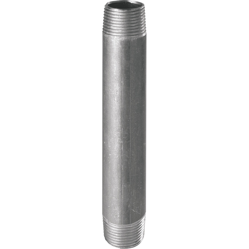 530G - BARREL NIPPLE 3/4" L100 GALVANISED  