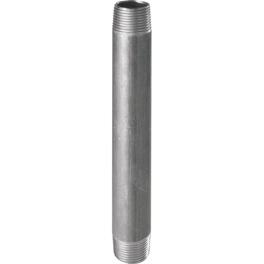 530G - BARREL NIPPLE 2" L40 GALVANISED  