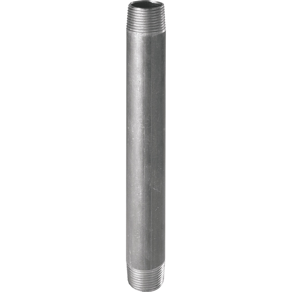 530G - BARREL NIPPLE 1"1/4 L500 GALVANISED  
