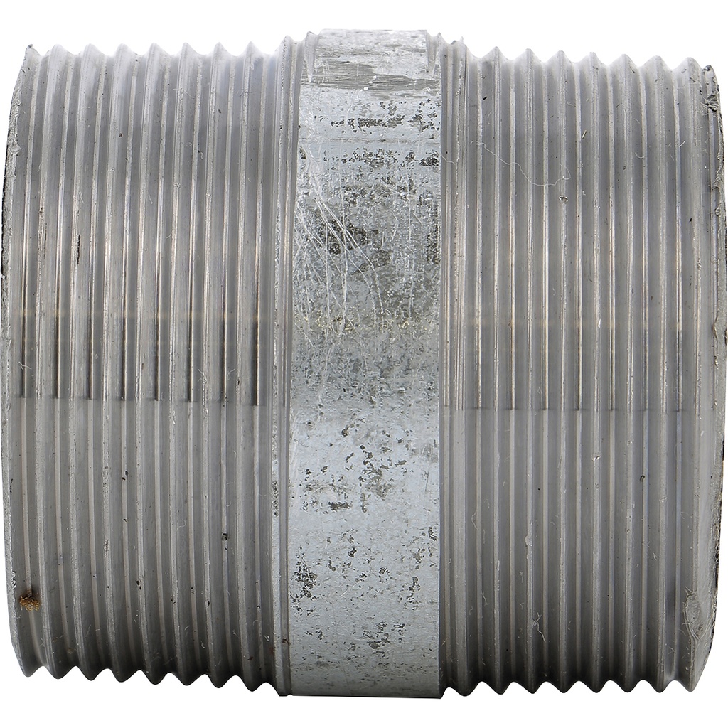 530G - BARREL NIPPLE 1"1/2 L500 GALVANISED  
